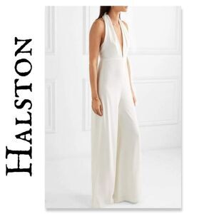 NWT HALSTON Halter Jumpsuit